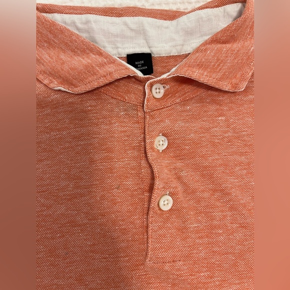 Hugo Boss Marled Orange Slim Fit Polo Shirt - Picture 3 of 8